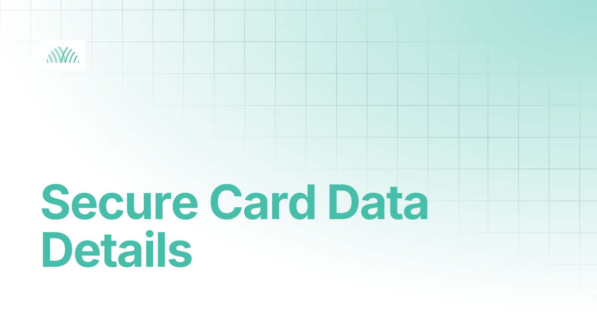 Secure Card Data Details | Saferpay Documentation
